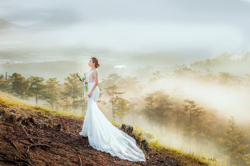 Bohemian bridal style